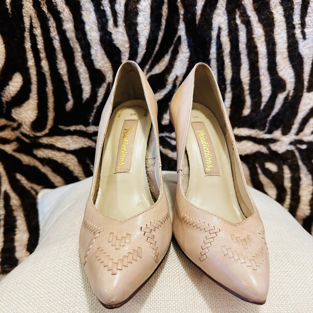 Light Blush Leather Prediction Heels